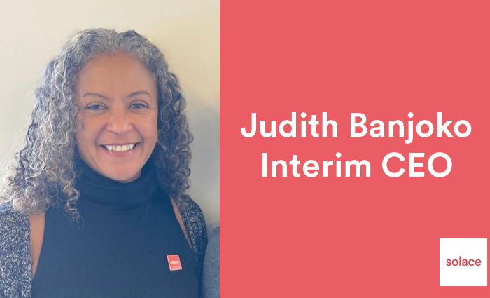 Image of Judith Banjoko, text reads Judith Banjoko, Interim CEO